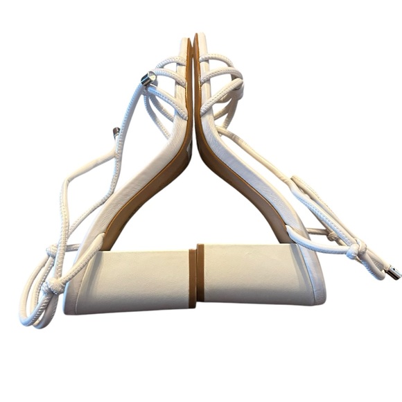 Schutz Kate Block Heel Tie Ankle Strap Strappy Heels NEW Size 7.5 - Picture 8 of 10